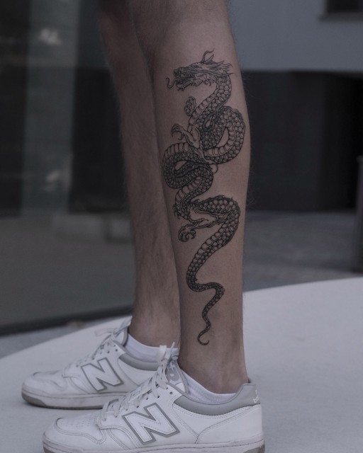 tatuaz chinskiego smoka